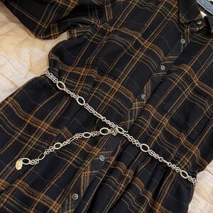 Liz Claiborne Silver Chain Belt